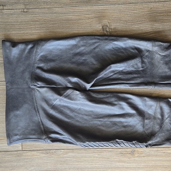 SPANX Metallic Grey Moto Leggings - Picture 6 of 10